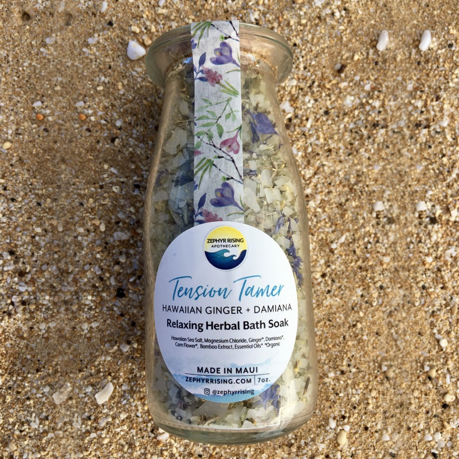 Tension Tamer: Herbal Salt Soak